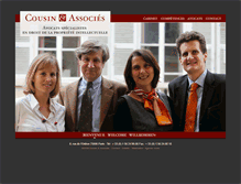 Tablet Screenshot of cousin-associes.com